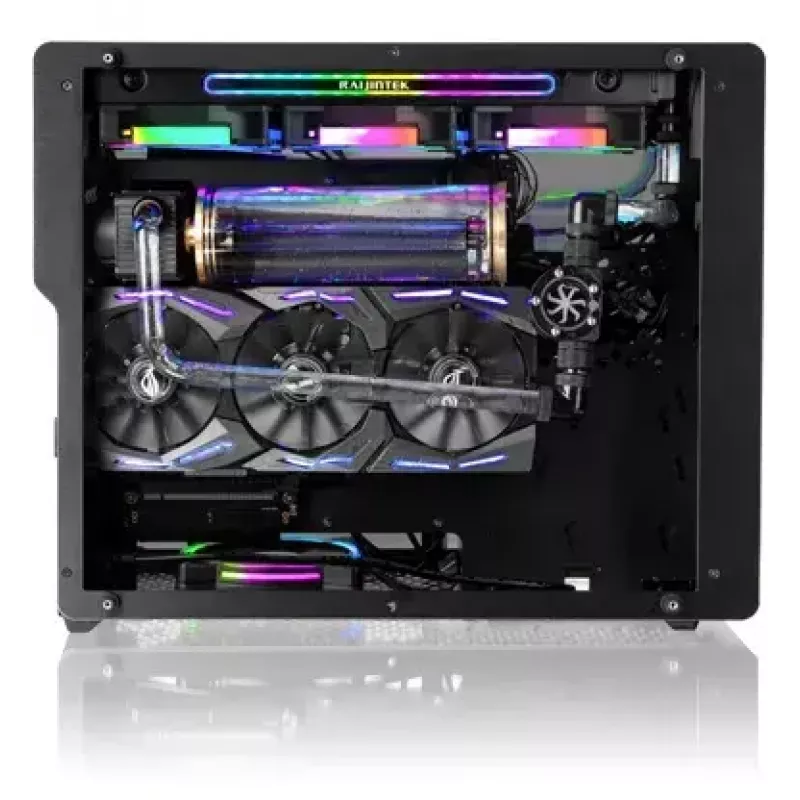 PC-Gehäuse RAIJINTEK Ophion M Evo ALS Midi Tower Schwarz, Transparent