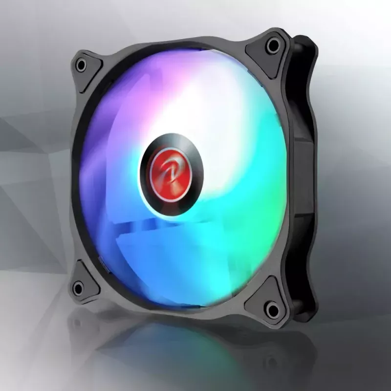 RAIJINTEK EOS 12 RBW ADD 120 mm Hydraulikgleitlager-PWM-Lüfter, 2 Stk., Schwarz/Weiß