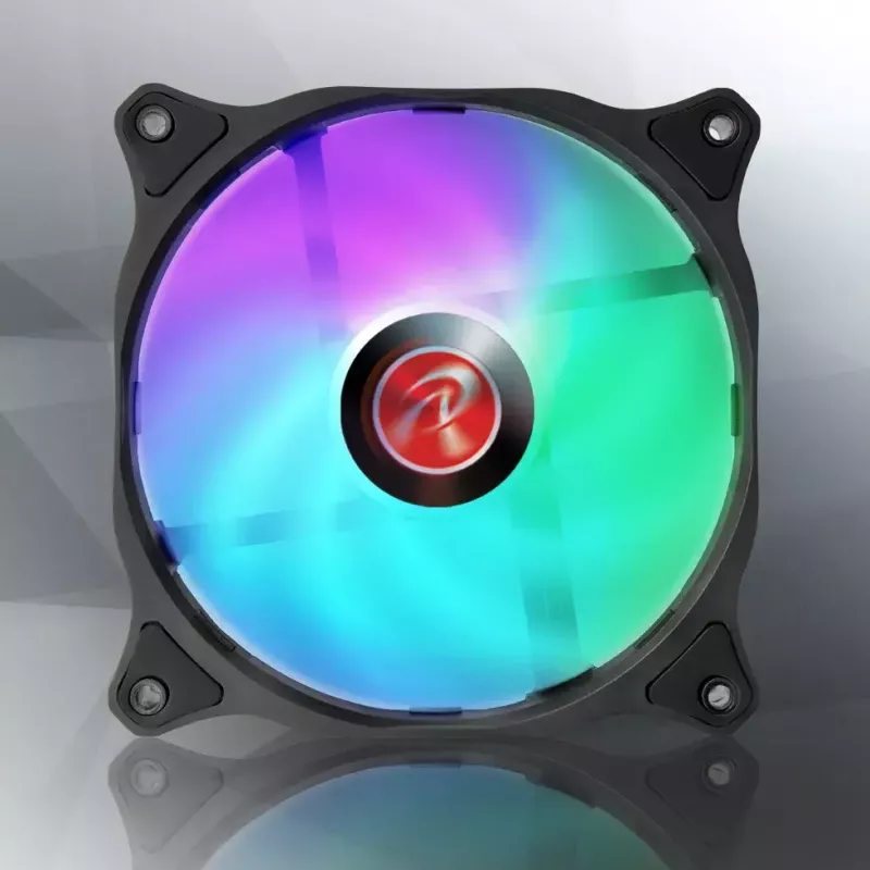 RAIJINTEK EOS 12 RBW ADD 120 mm Hydraulikgleitlager-PWM-Lüfter, 2 Stk., Schwarz/Weiß