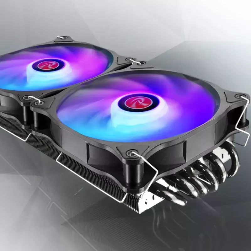RAIJINTEK EOS 12 RBW ADD 120 mm Hydraulikgleitlager-PWM-Lüfter, 2 Stk., Schwarz/Weiß