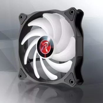 RAIJINTEK EOS 12 RBW ADD 120 mm Hydraulikgleitlager-PWM-Lüfter, 2 Stk., Schwarz/Weiß