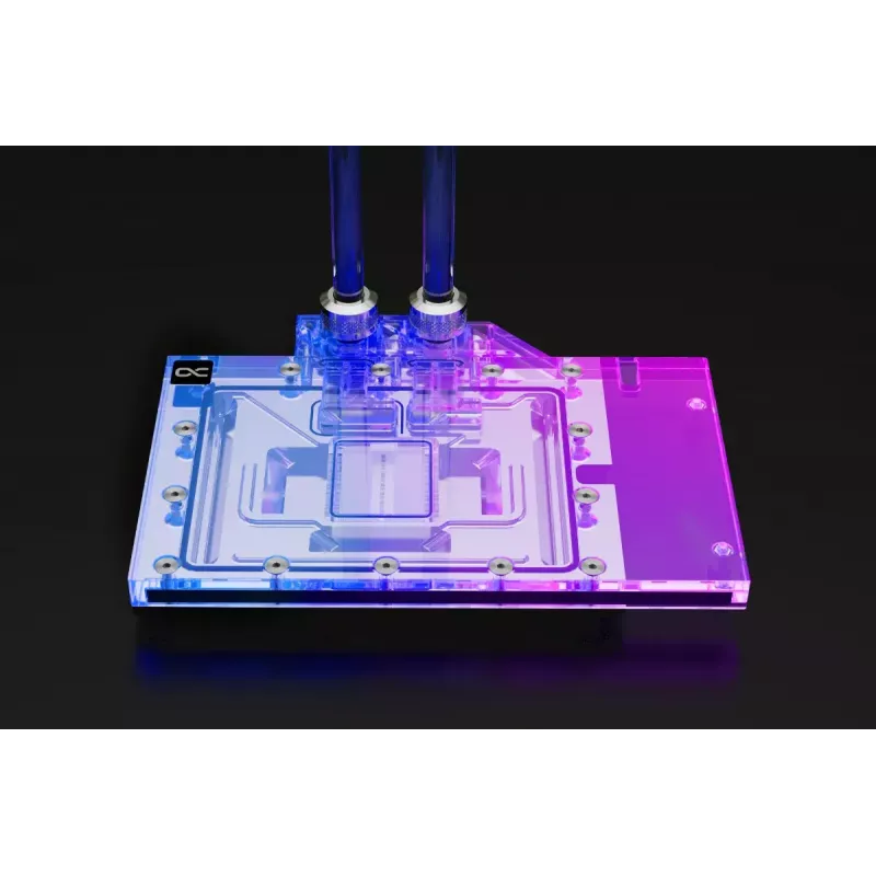 Water block + Backplate Alphacool 13456 Acrylic Aluminium Schwarz Silver Transparent