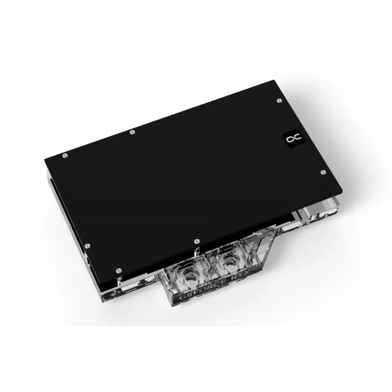 Water block + Backplate Alphacool 13456 Acrylic Aluminium Schwarz Silver Transparent