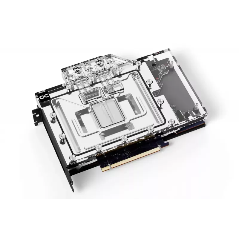 Water block + Backplate Alphacool 13456 Acrylic Aluminium Schwarz Silver Transparent