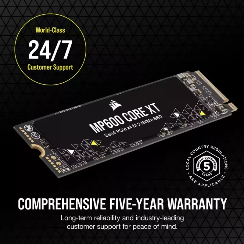 CORSAIR SSD - 4TB - MP600 Core Xt PCI-E 4.0 (gen4) x4 NVMe M.2