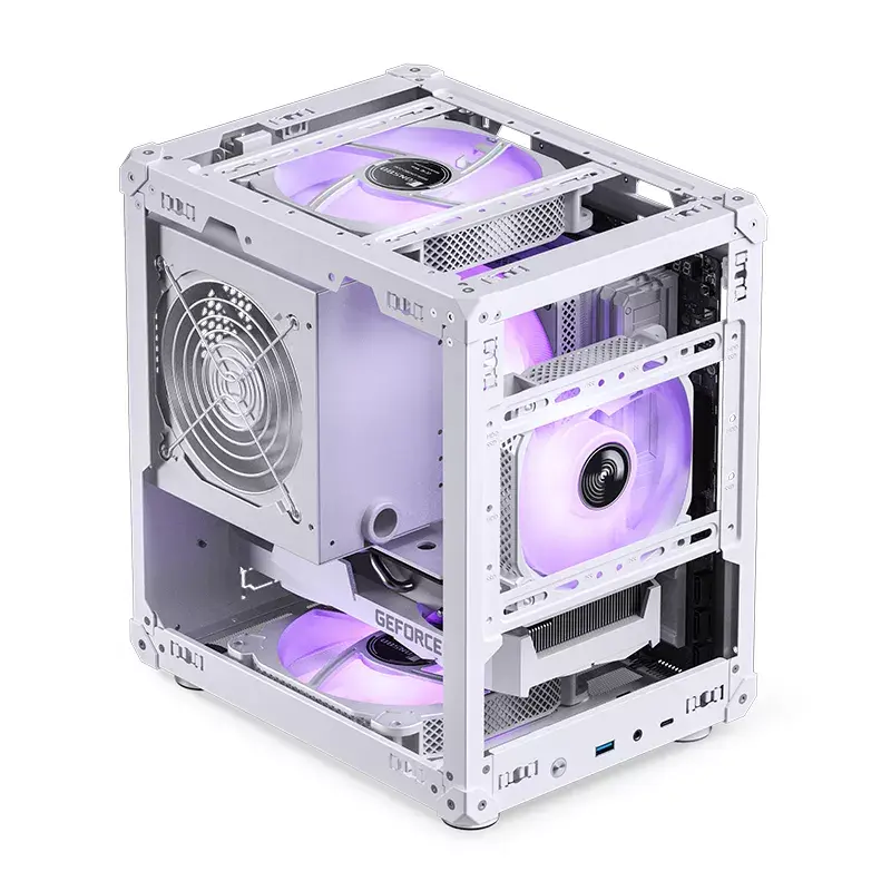 PC-Gehäuse Jonsbo C6 Mini Tower Weiß