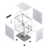 PC-Gehäuse Jonsbo C6 Mini Tower Weiß