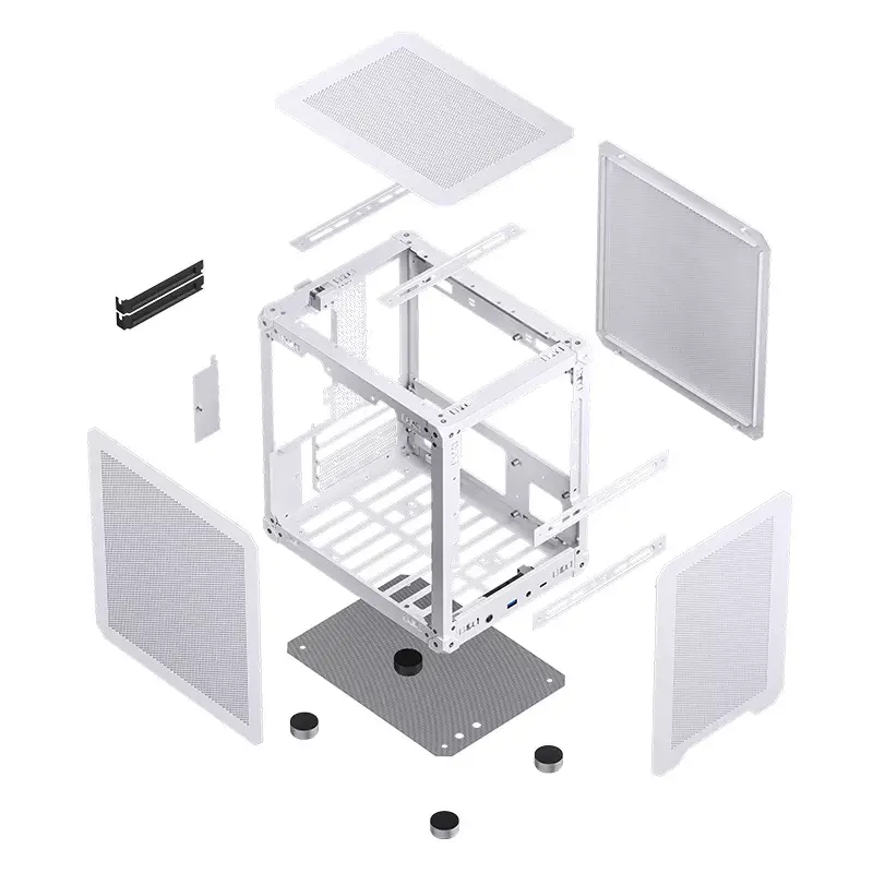 PC-Gehäuse Jonsbo C6 Mini Tower Weiß