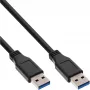 InLine USB 3.2 Gen.1 Kabel Typ A Stecker / A Stecker, schwarz, 2m