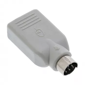 InLine USB Adapter USB A Buchse / PS/2 Stecker, PS/2 Stecker, USB A, Beige