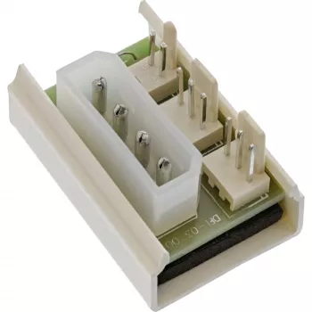 InLine PC-Lüfter Multi Power Port Adapter Molex 5,25 Zoll auf 2x Lüfteranschluss