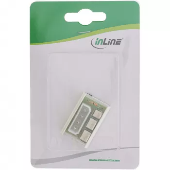 InLine PC-Lüfter Multi Power Port Adapter Molex 5,25 Zoll auf 2x Lüfteranschluss