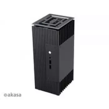 Computergehäuse Akasa A-NUC45-M1B Mini-ITX Schwarz