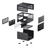 PC-Gehäuse Jonsbo N3 Mini Tower Schwarz