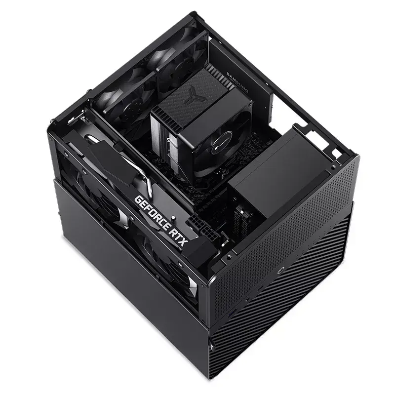 PC-Gehäuse Jonsbo N3 Mini Tower Schwarz