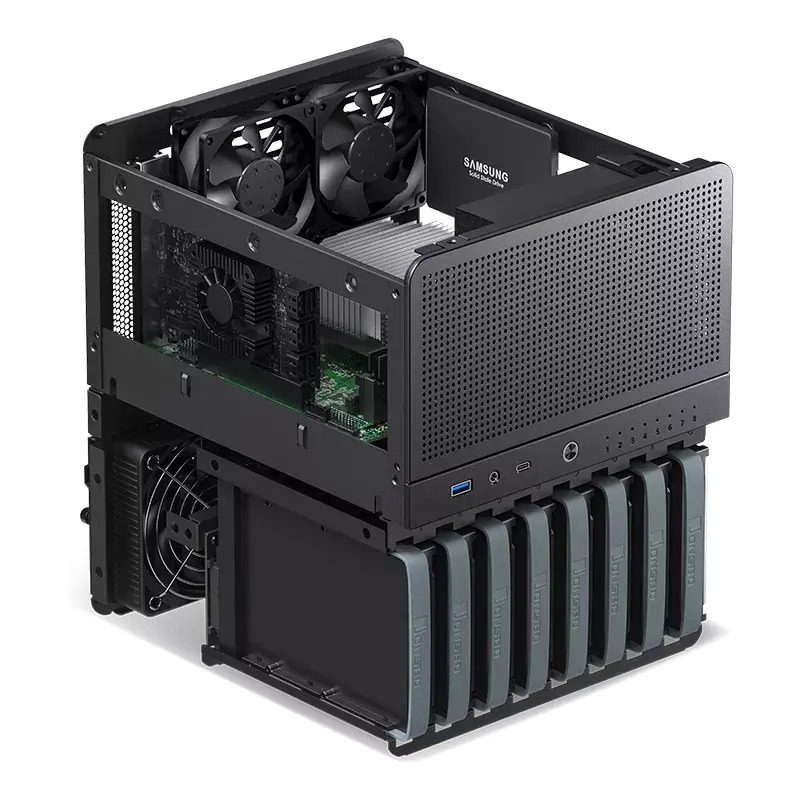 PC-Gehäuse Jonsbo N3 Mini Tower Schwarz