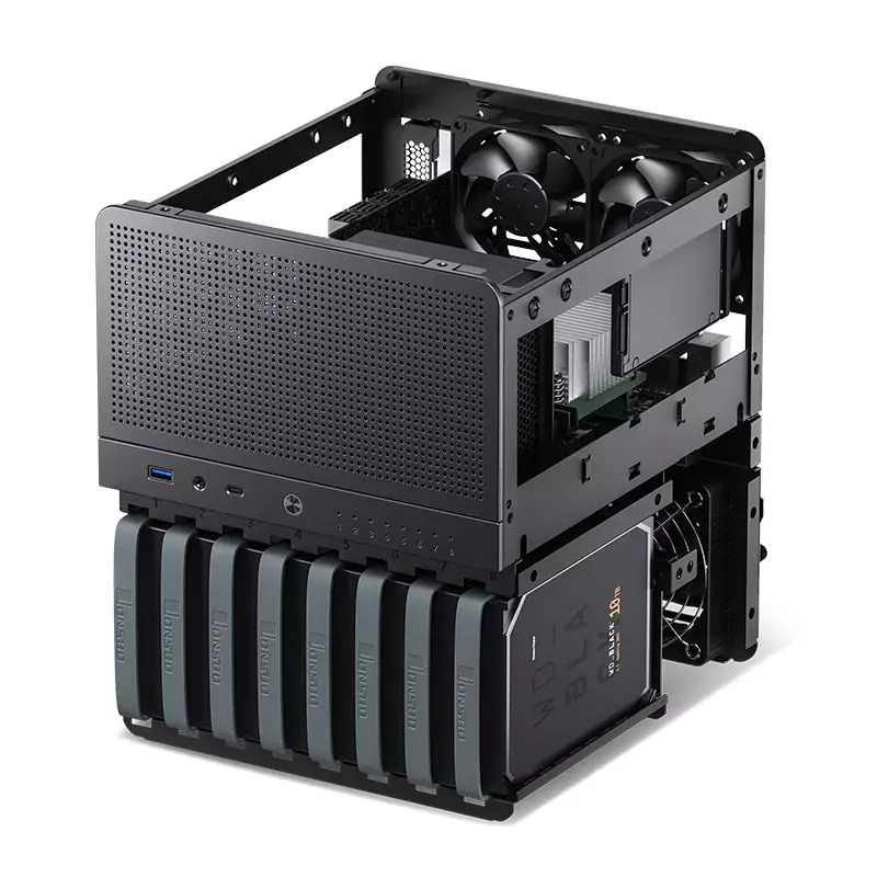 PC-Gehäuse Jonsbo N3 Mini Tower Schwarz