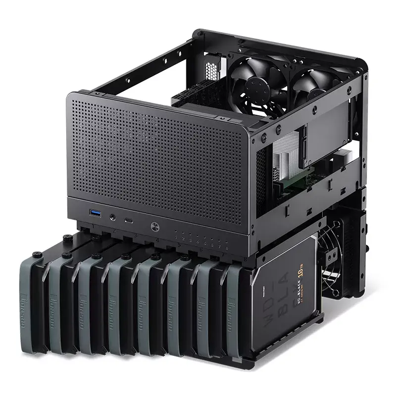 PC-Gehäuse Jonsbo N3 Mini Tower Schwarz