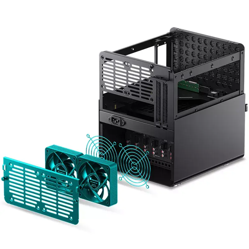 PC-Gehäuse Jonsbo N3 Mini Tower Schwarz