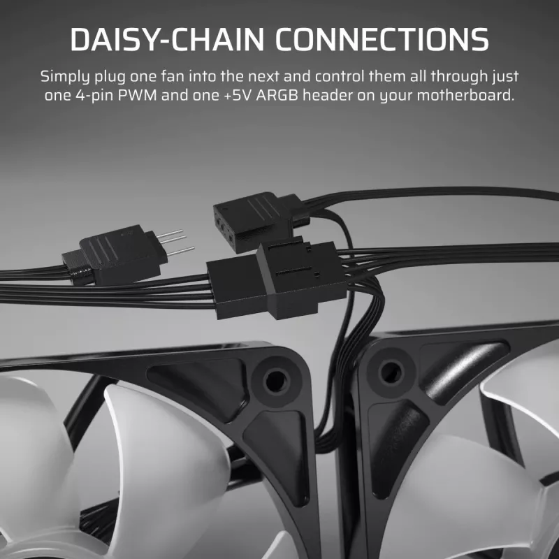 CORSAIR ArGB-Lüfter – RS ARGB Series 120 120 mm Dreierpack