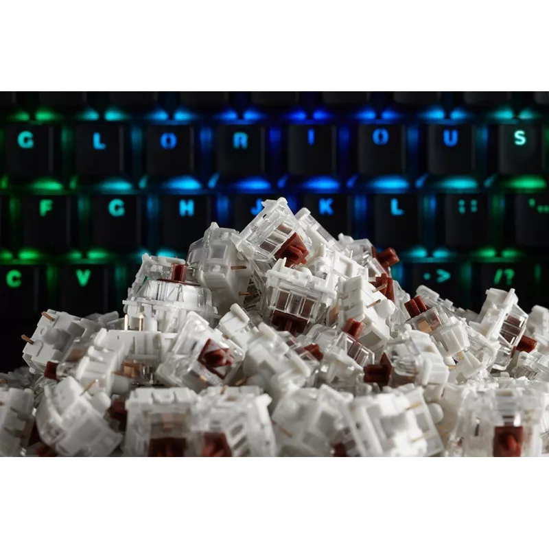 Glorious Gateron Brown Tastatur-Switches, 120 Stück