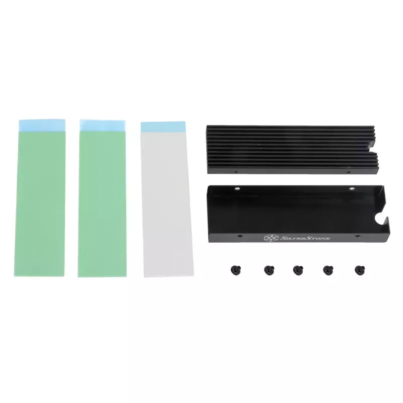 Heatsink/Radiator Silverstone TP05 Schwarz 76,4 mm x 10,3 mm x 24,8 mm