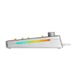 Glorious Gaming GMMK 3 PRO 75% Barebones Wired Silver - US, 75%, Kabelgebunden, USB, RGB LED, Silber