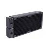 Alphacool 14439 Radiator aus Messing, Kupfer und Stahl, Schwarz, 124 mm Breite