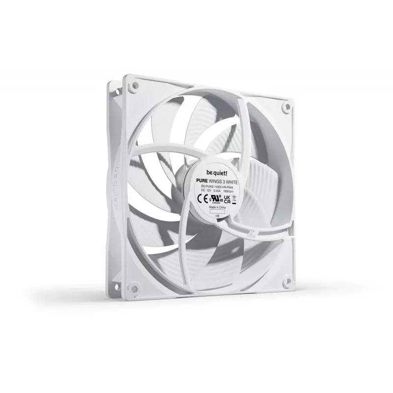be quiet! Pure Wings 3 140mm PWM High-Speed White Computerlüfter 14 cm 1 Stück
