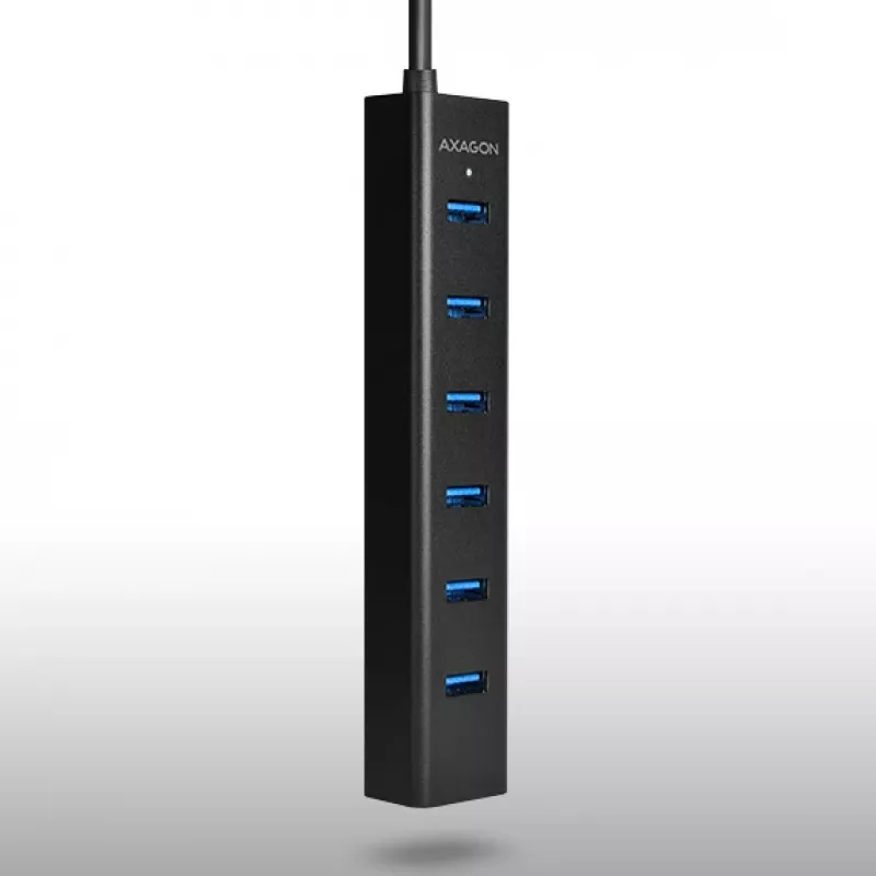 Axagon HUE-SA7BP 7x USB 3.0 ALU LADEHUB schwarz inkl. Netzteil