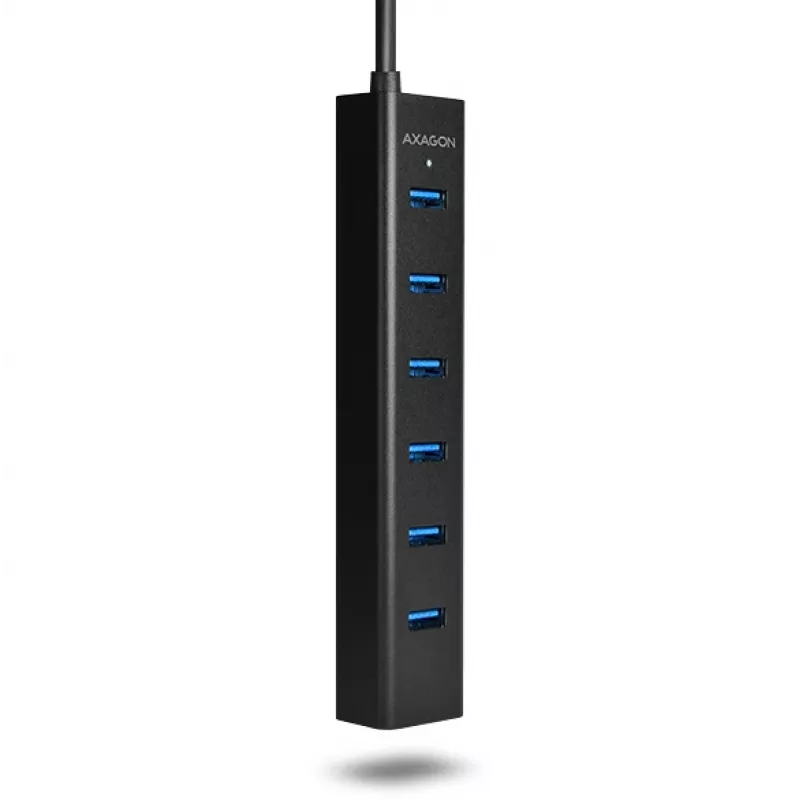 Axagon HUE-SA7BP 7x USB 3.0 ALU LADEHUB schwarz inkl. Netzteil