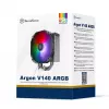 Luftkühler Silverstone SST-ARV140-ARGB 14 cm Schwarz Grau 400-1750 U/min