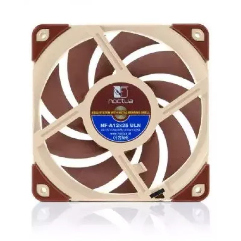 Noctua 120 mm Gehäuselüfter NF-A12x25 ULN, 12 V, 1200 U/min, 55,7 m³/h, 0,6 W, 12,1 dB, SSO-Lager