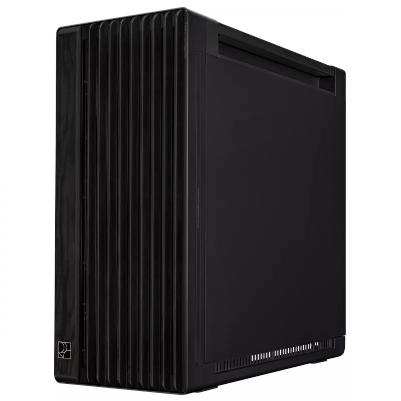 PC-Gehäuse ASUS ProArt PA602 Wood Edition Midi Tower Schwarz — EATX-Unterstützung, 45 cm GPU, 19 cm Netzteil/Kühler, 8 HDD-Schächte, USB-C
