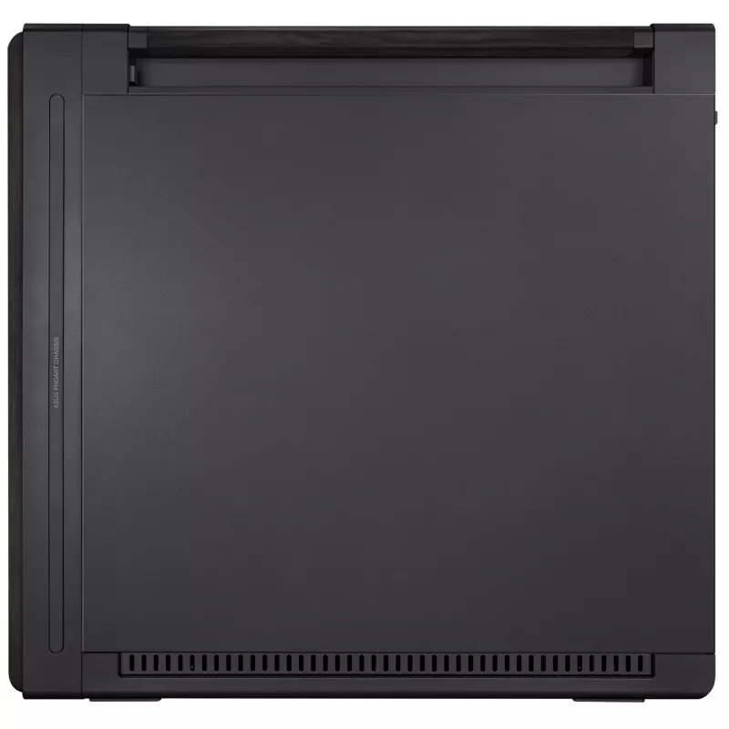 PC-Gehäuse ASUS ProArt PA602 Wood Edition Midi Tower Schwarz — EATX-Unterstützung, 45 cm GPU, 19 cm Netzteil/Kühler, 8 HDD-Schächte, USB-C