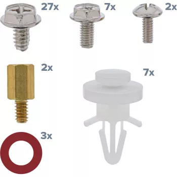 InLine IT / PC Multi-Schraubenset mit Abstandshaltern 48 Stk., Metall, Kunststoff