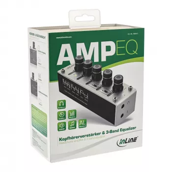 InLine AmpEQ Tri-Tone Hi-Res AUDIO Pre- & Headphone-Amp, 3,5 mm Stereo, USB-Stromversorgung