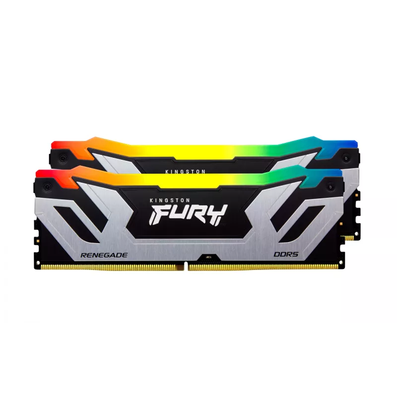 Kingston Technology FURY 48GB 8400MT/s DDR5 CL40 CUDIMM (Kit of 2) Renegade RGB Silver XMP