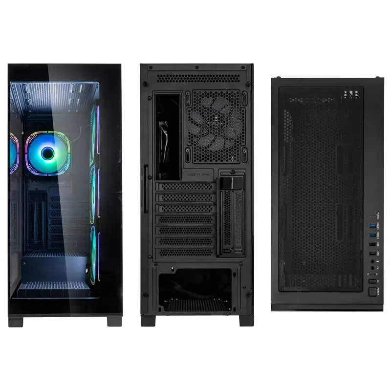 PC-Gehäuse Kolink Unity Peak ARGB Midi Tower Schwarz