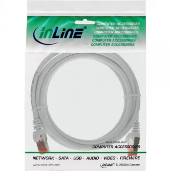 InLine Patch Kabel S/FTP PiMF Cat.6 250MHz PVC copper white 3m