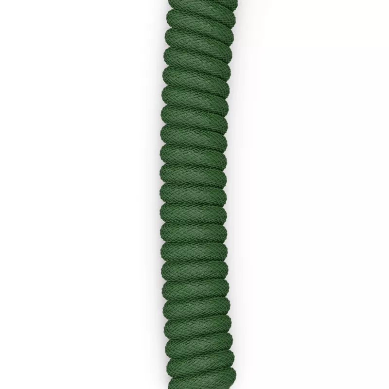 Glorious Gaming Glorious GMMK Spiral-Kabel Forest Rain, Grün, 1,4 m, 1 Stk., Glorious Gaming, USB Typ-A, USB Typ-C, Aviator