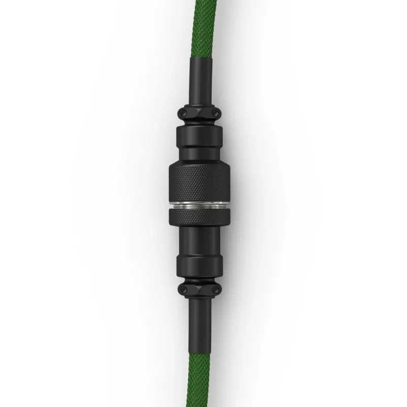Glorious Gaming Glorious GMMK Spiral-Kabel Forest Rain, Grün, 1,4 m, 1 Stk., Glorious Gaming, USB Typ-A, USB Typ-C, Aviator