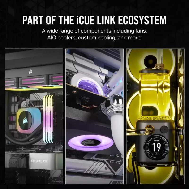 Lüfter Corsair iCUE LINK RX120 RGB 12 cm 400-2100 U/min Magnetlager