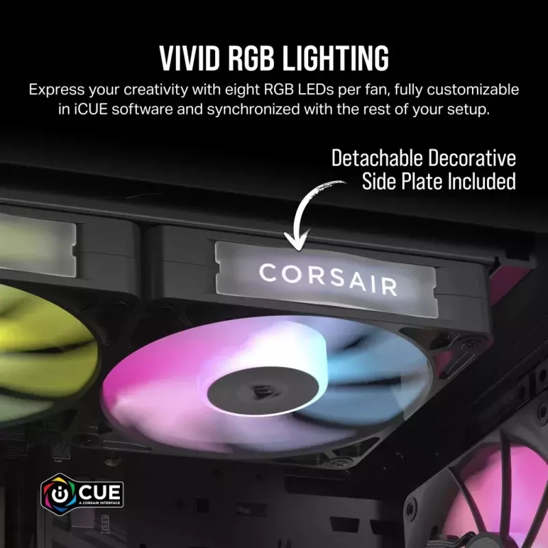 Lüfter Corsair iCUE LINK RX120 RGB 12 cm 400-2100 U/min Magnetlager