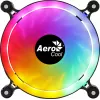 AEROCOOL 120 mm PC-Gehäuselüfter SPECTRO12 RGB, 12 V, 1000 U/min, 3,6 W, Molex, Antivibration, Gleitlager, Schwarz