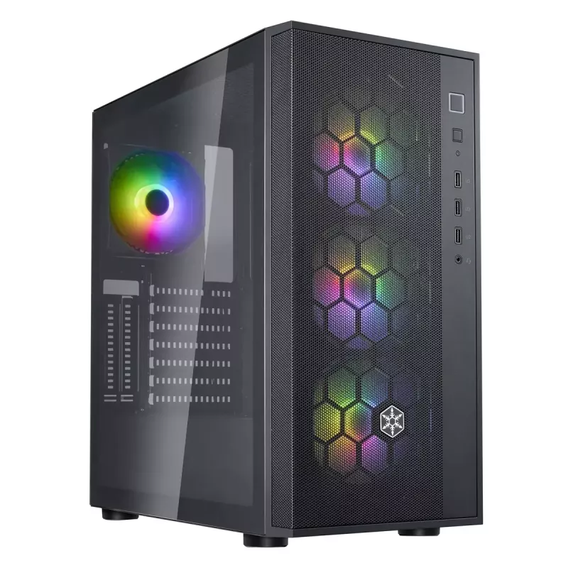 PC-Gehäuse Silverstone FARA R1 Midi Tower Schwarz