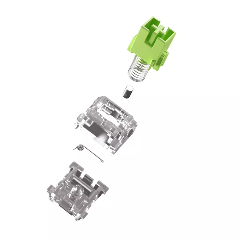 GLORIOUS Raptor HE Tastaturschalter – 36 Stück, Polycarbonat, hellgrün transluzent, für GMMK 3 HE