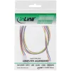 InLine Lüfterkabelverlängerung 3-Pin Molex Stecker/Buchse Länge 0,60 m