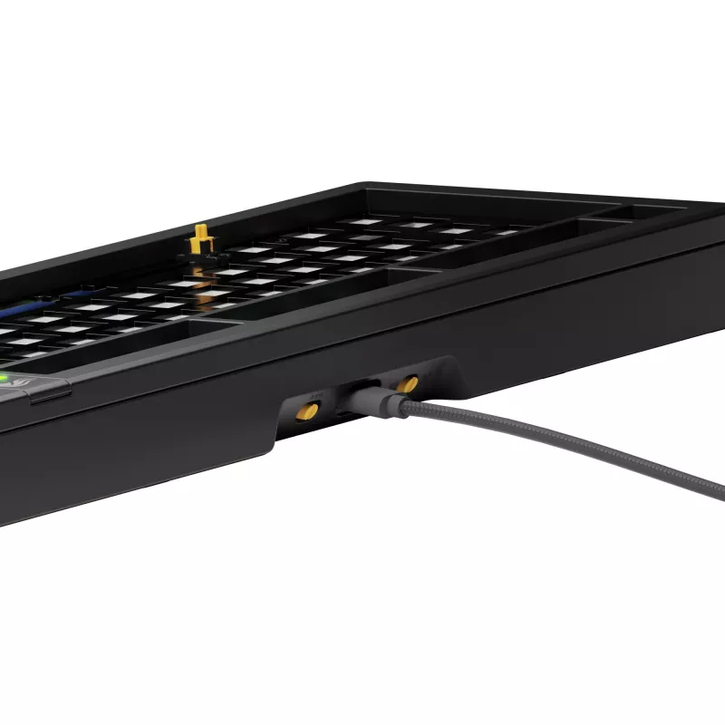 Glorious Gaming GMMK 3 75% Barebones Kabelgebunden Schwarz – ISO, 75%, Kabelgebunden, USB, RGB-LED, Schwarz