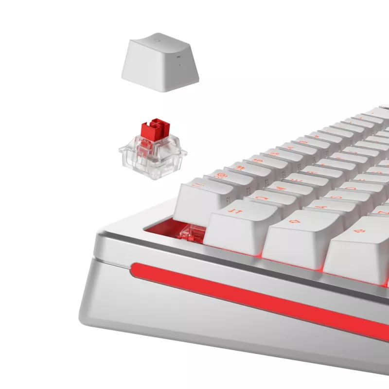 Tastatur switches GLORIOUS Fox HE — 36 Stück, Polycarbonat, rot durchscheinend, kompatibel mit GMMK 3 HE